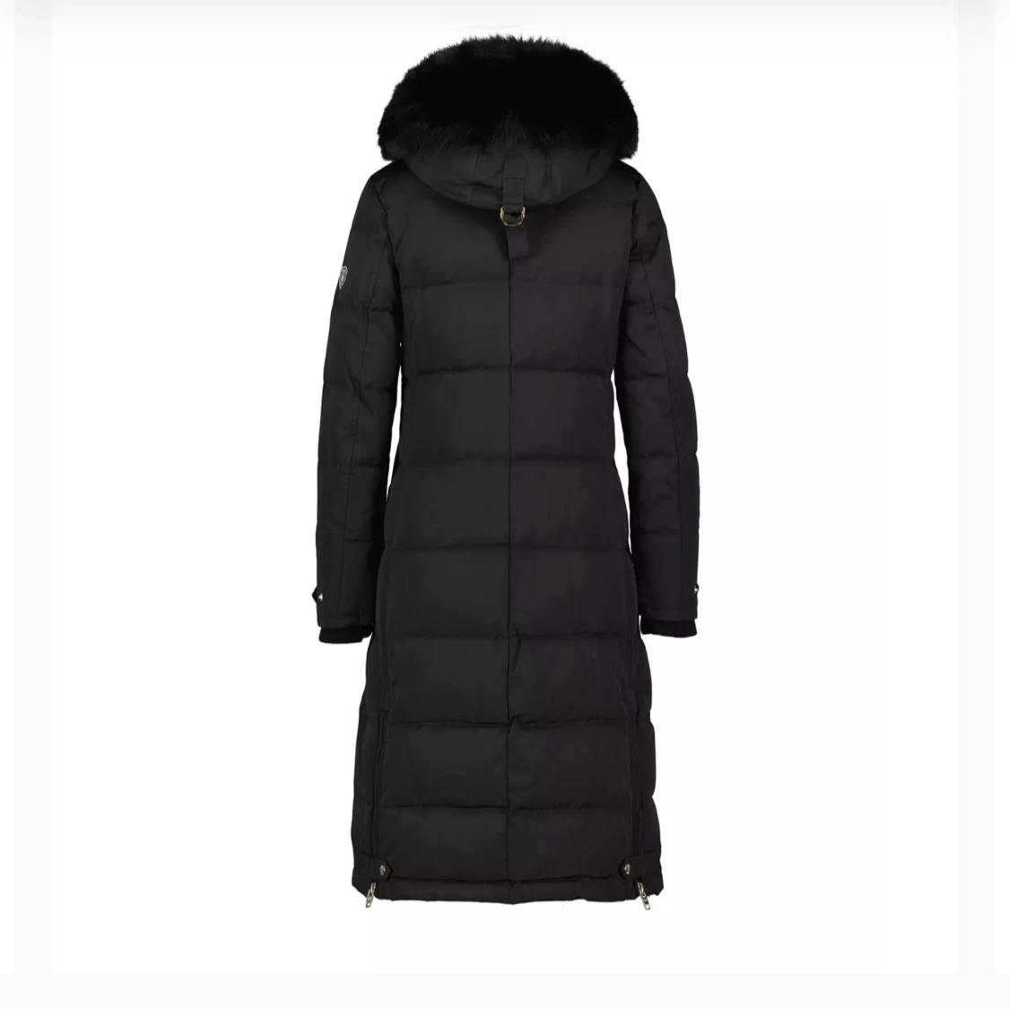 Svart dunjacka med pälsdetalj, Rockandblue jacka - 90