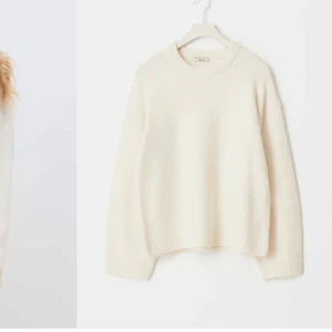 Stickad tröja - Vit stickad tröja från gina, välanvänd 