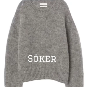 Grå stickad tröja - SÖKER denna tröja som jag tror är från HM? Hör gärna av er om ni säljer eller vet nån som gör