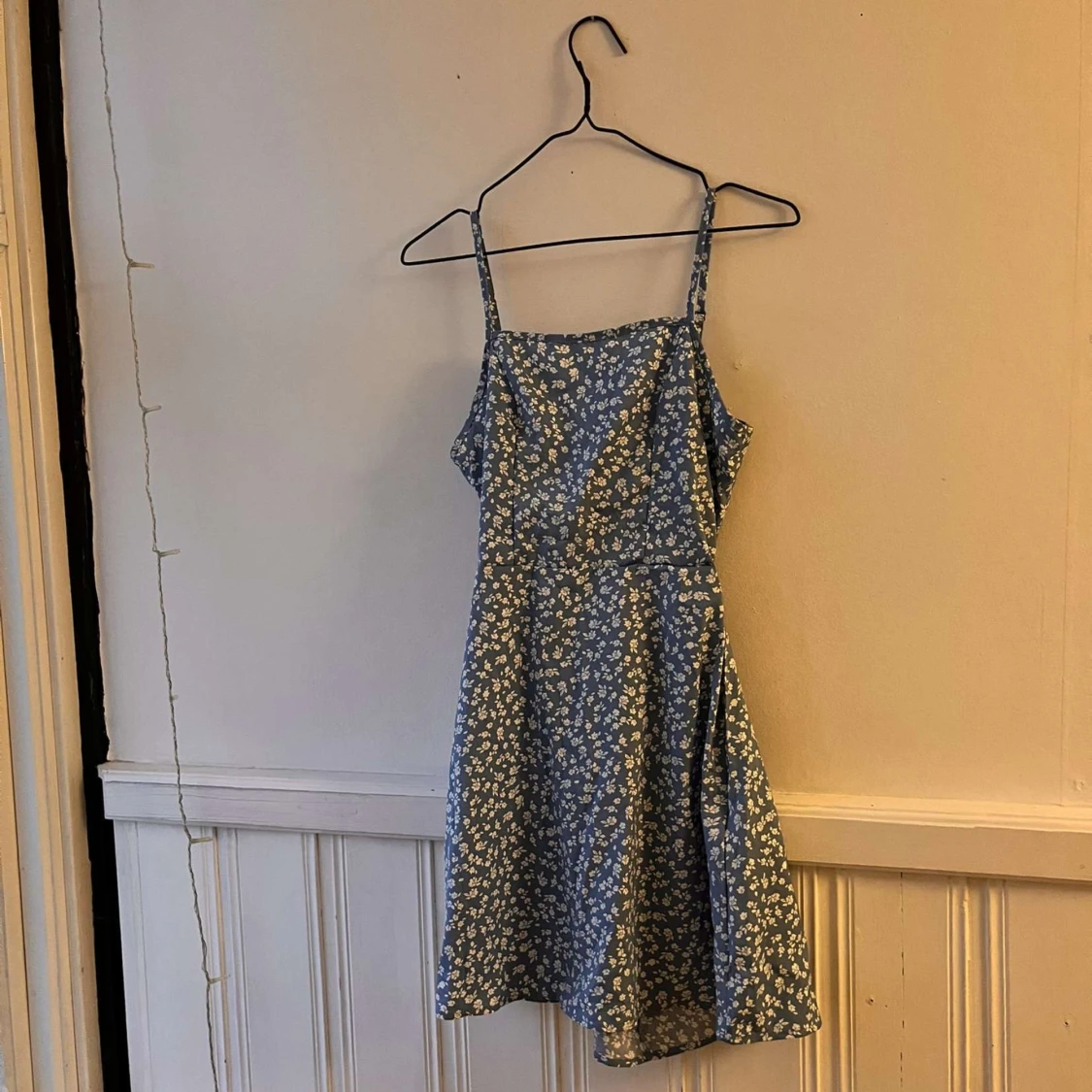 Blå blommig klänning!🌺