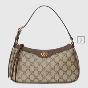 Gucci ophida  - Ophidia-utsmyckad axelväska i texturerat läder med tryckt belagd canvas Lådan tillkommer! Kvitto har jag på min Mail så vid intresse skickas det!