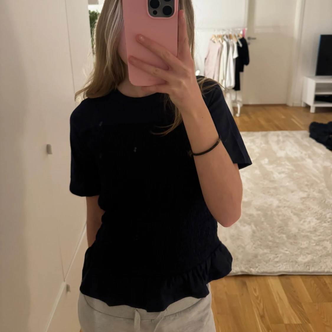 Mörkblå smocktopp - 93