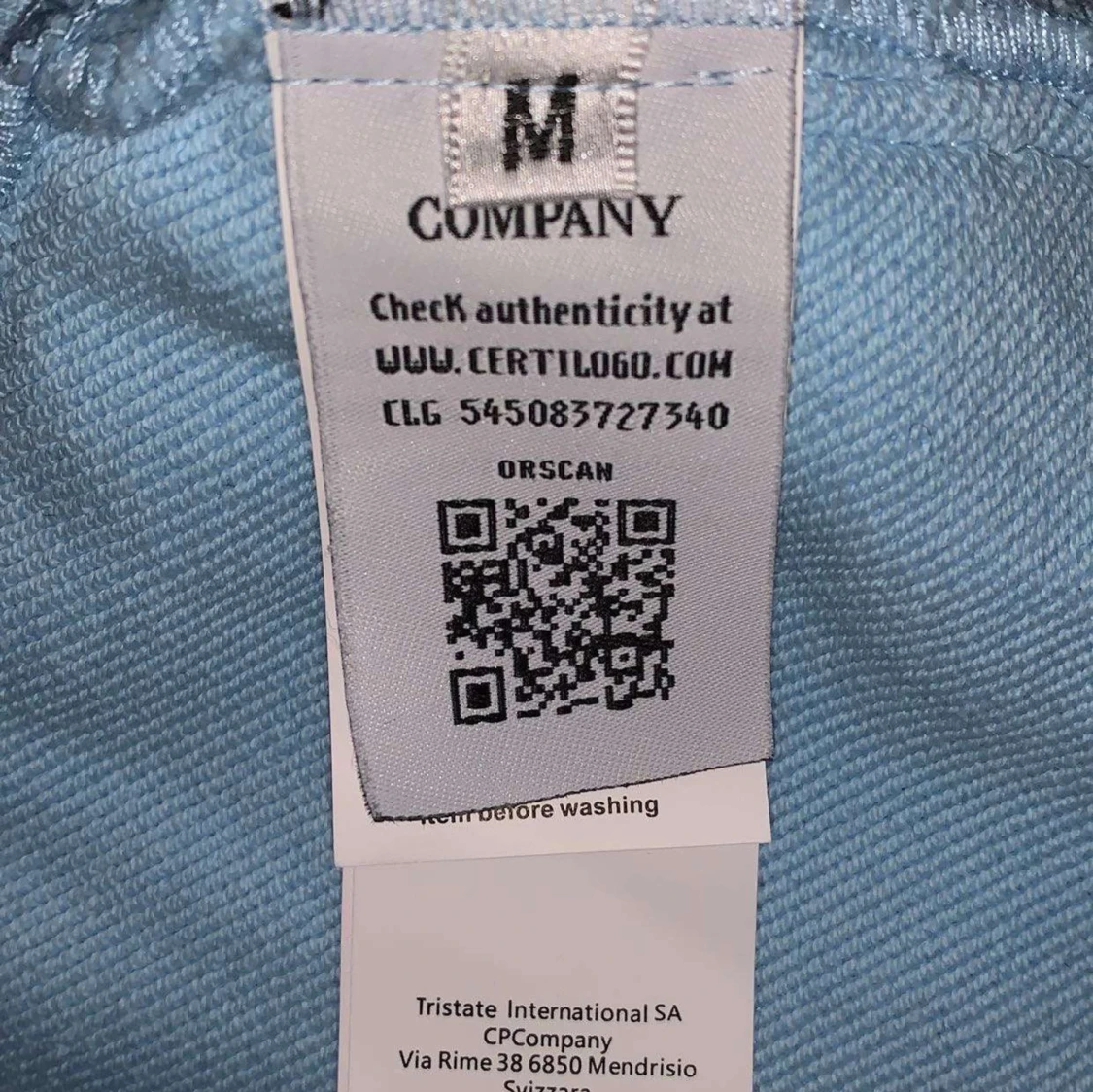Ljusblå hoodie från CP Company - 91