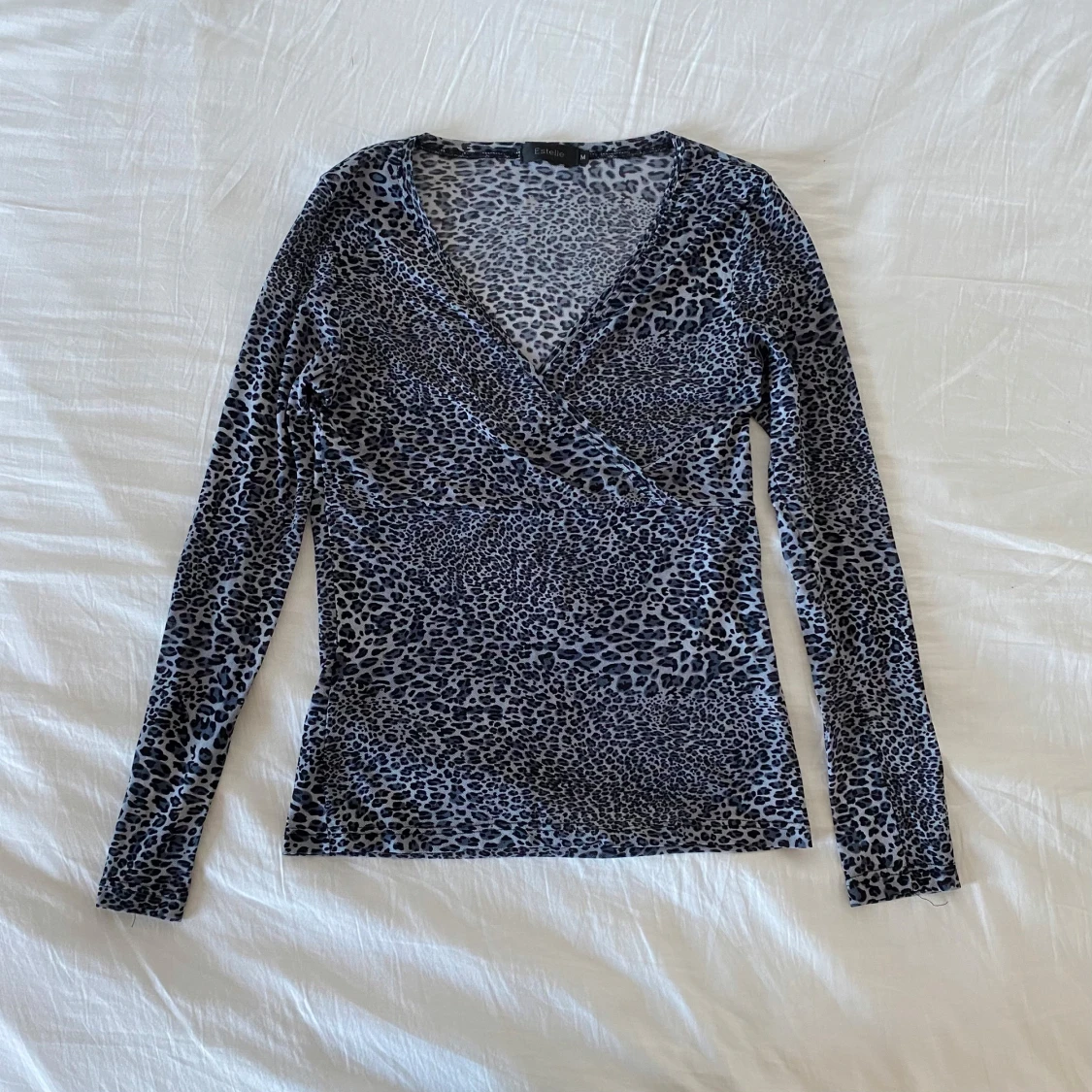 Vintage stil leopard topp  - 90