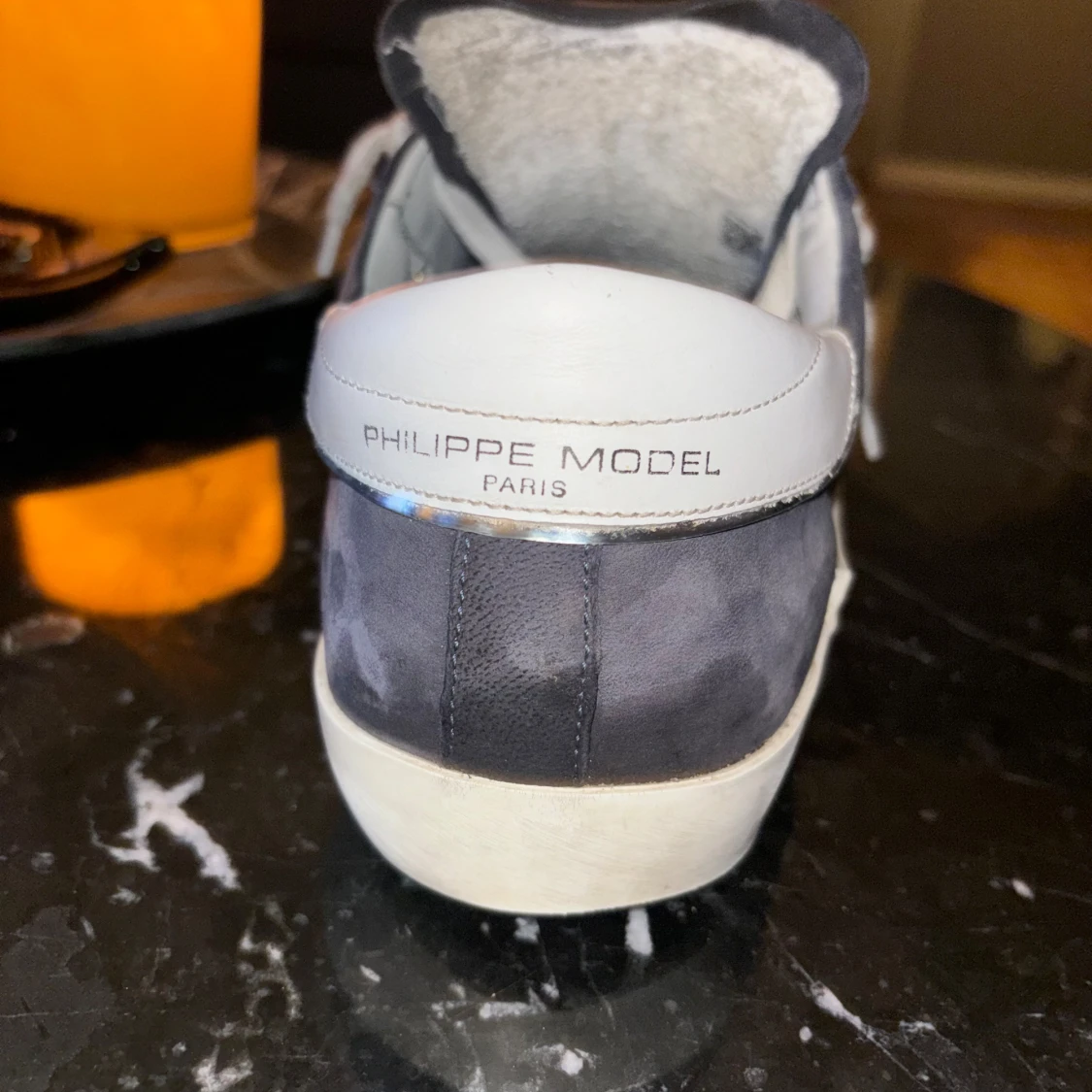 Philippe Model sneakers i blå mocka - 90