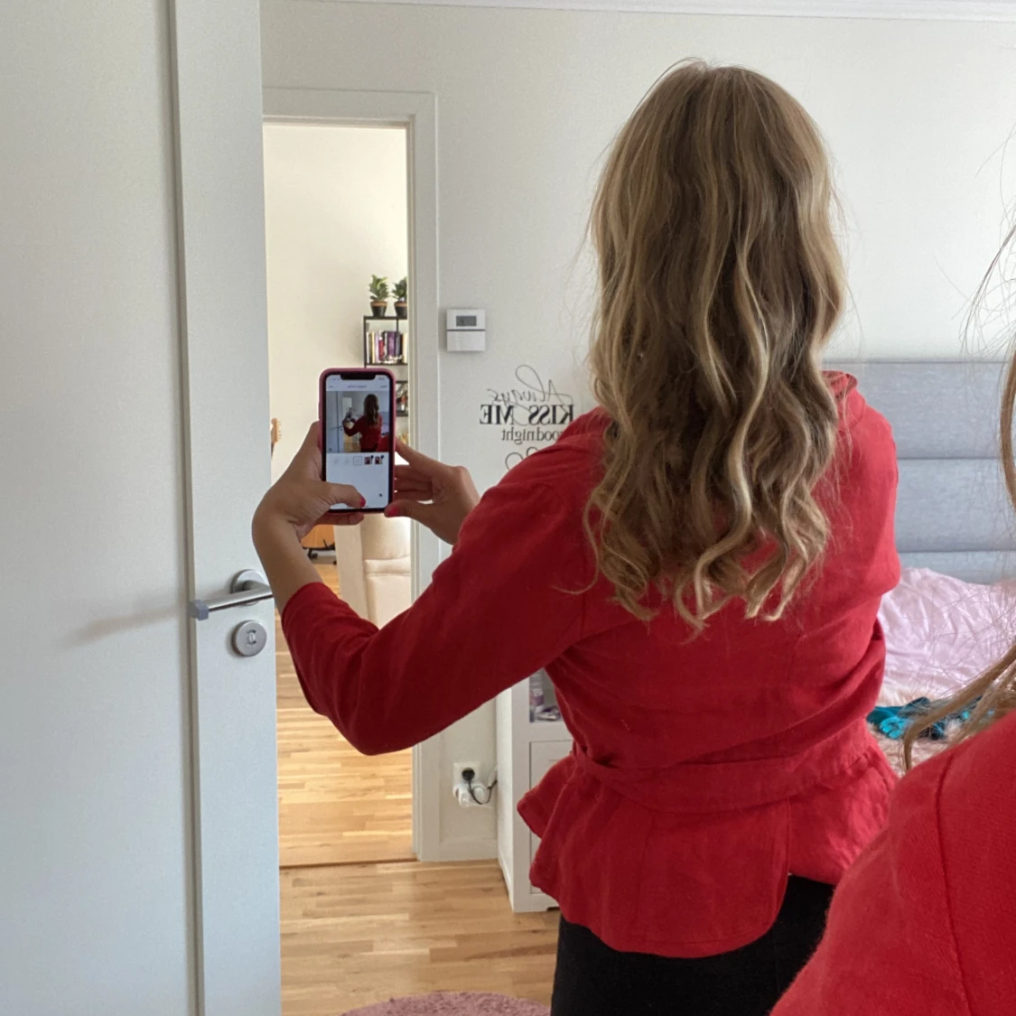 Röd omlottjacka - 2