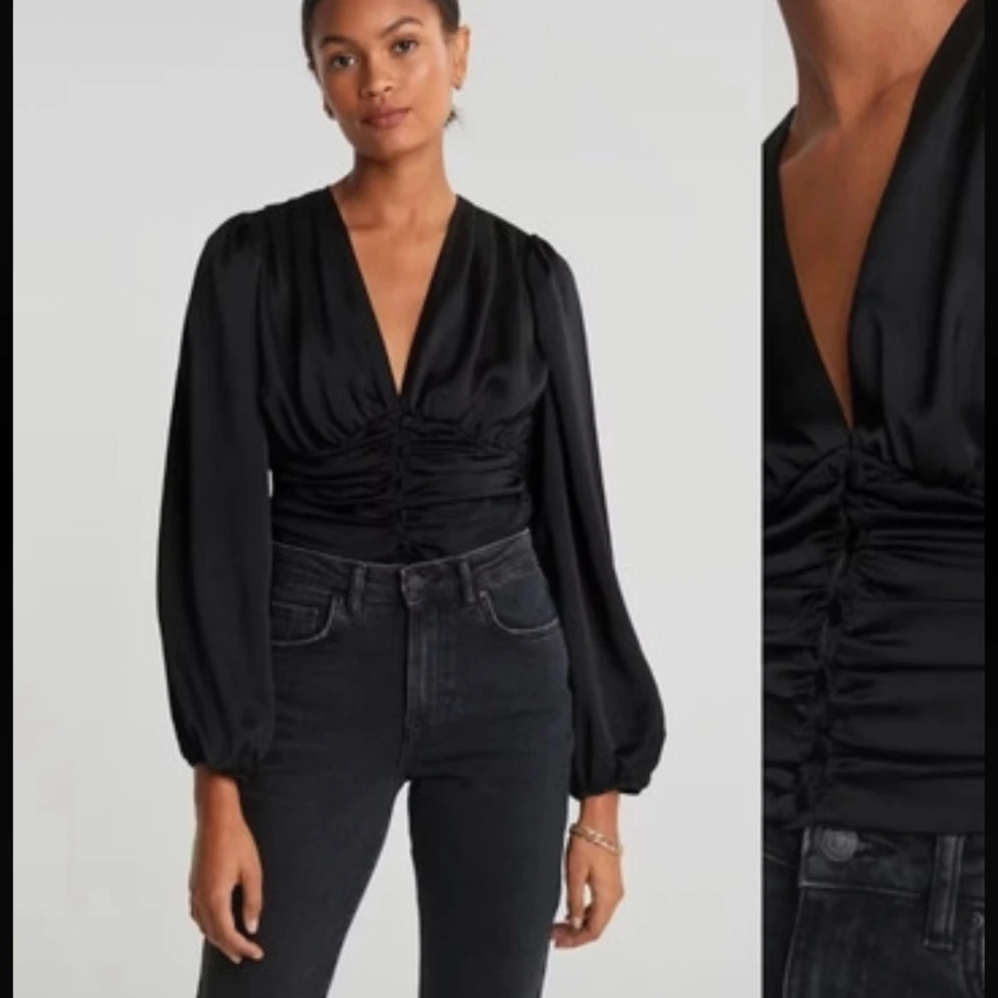 Svart blus från Gina Tricot - 2