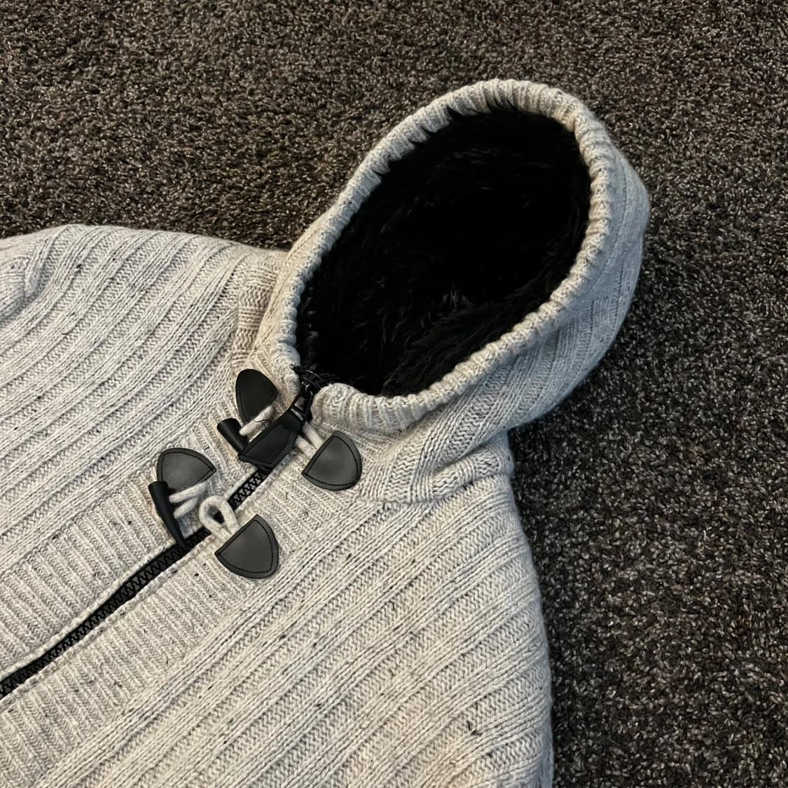 Stickad päls cardigan  - 1