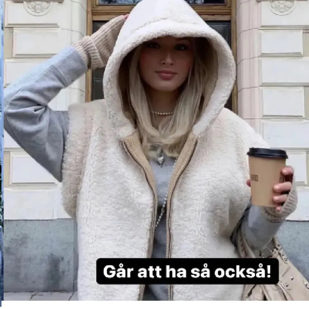 Snygg väst från zara som går att ha åt två håll! Passar olika storlekar då den ska sitta oversized men står storlek M på lappen 🤗 Ifall d e många intresserade tar jag bud 🥰🫶🏼. Jackor.