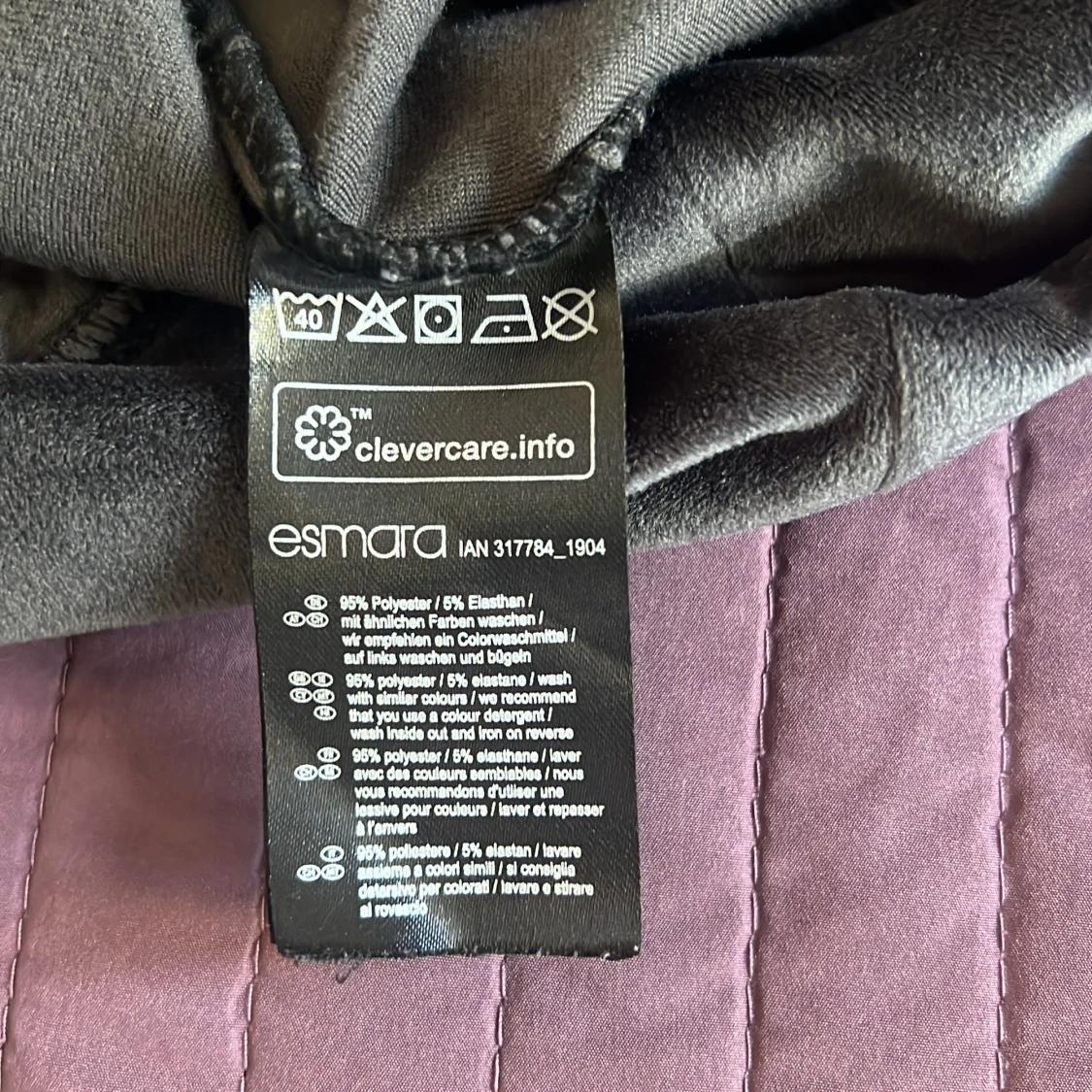 Grå velourtröja från Esmara - 92