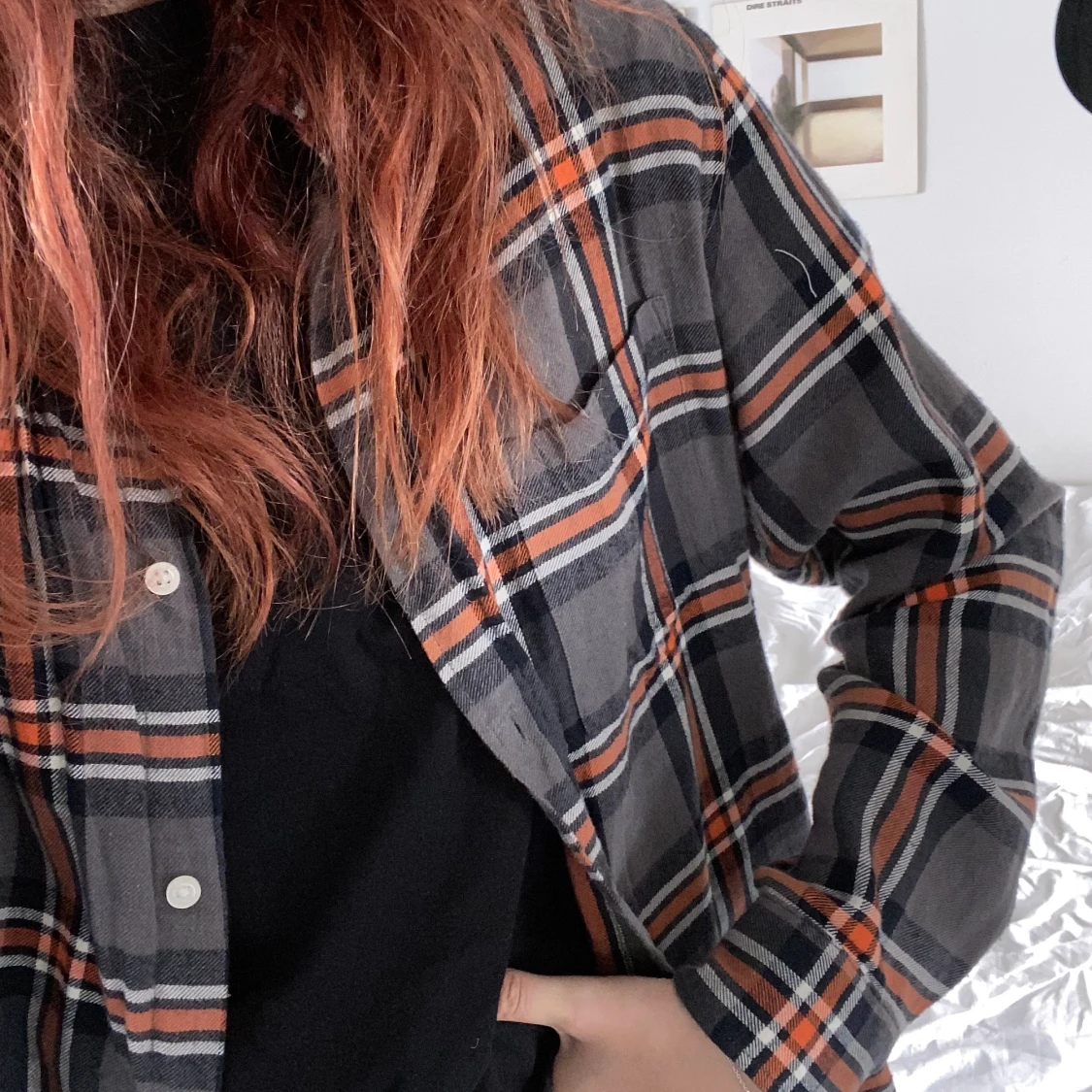 Rutig flanellskjorta <33  - 90