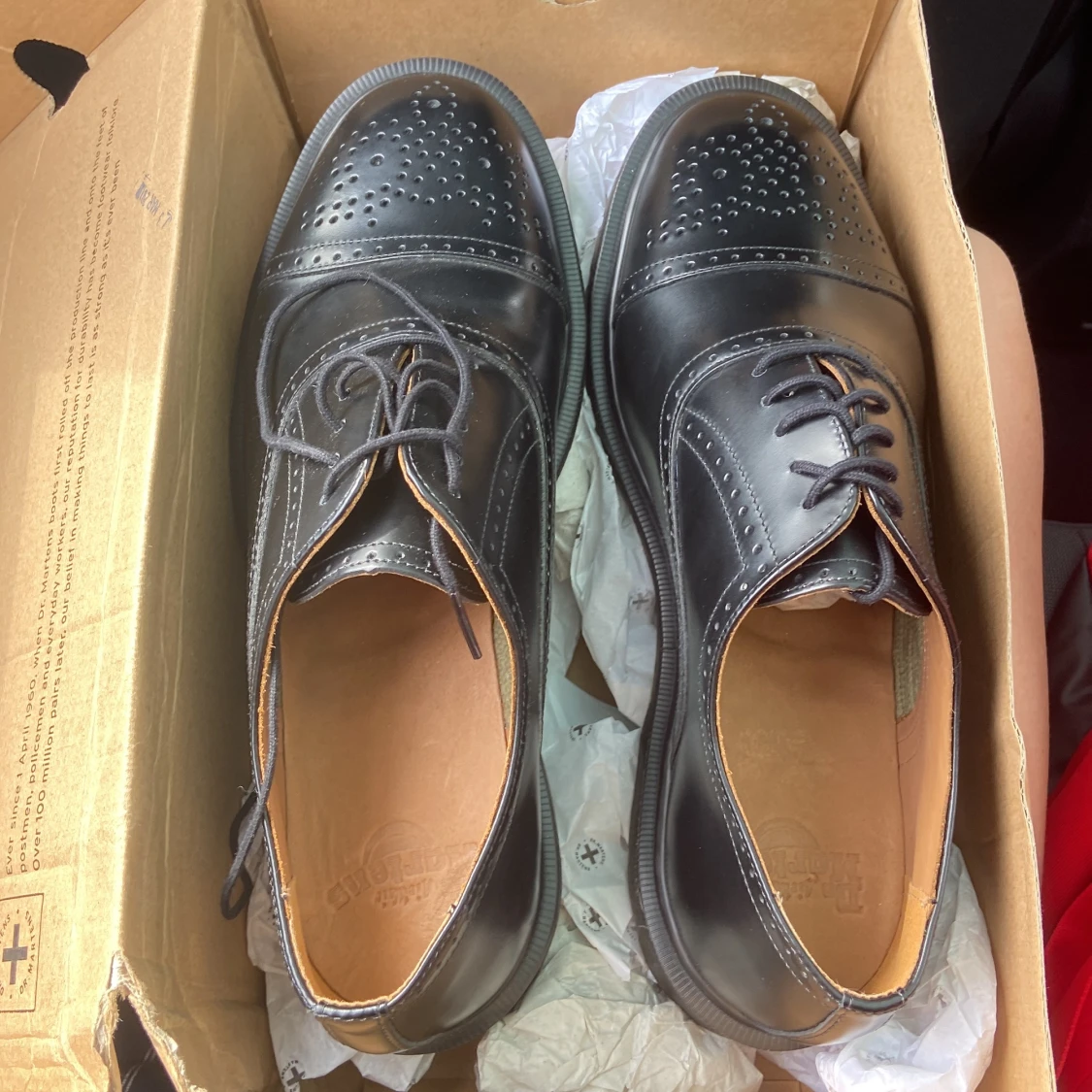 Martens skor i riktig läder