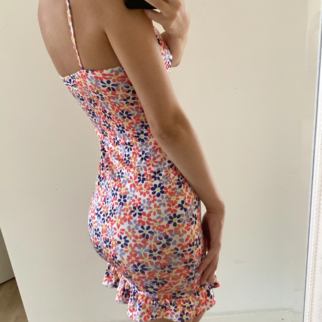 Blommig klänning  - 90