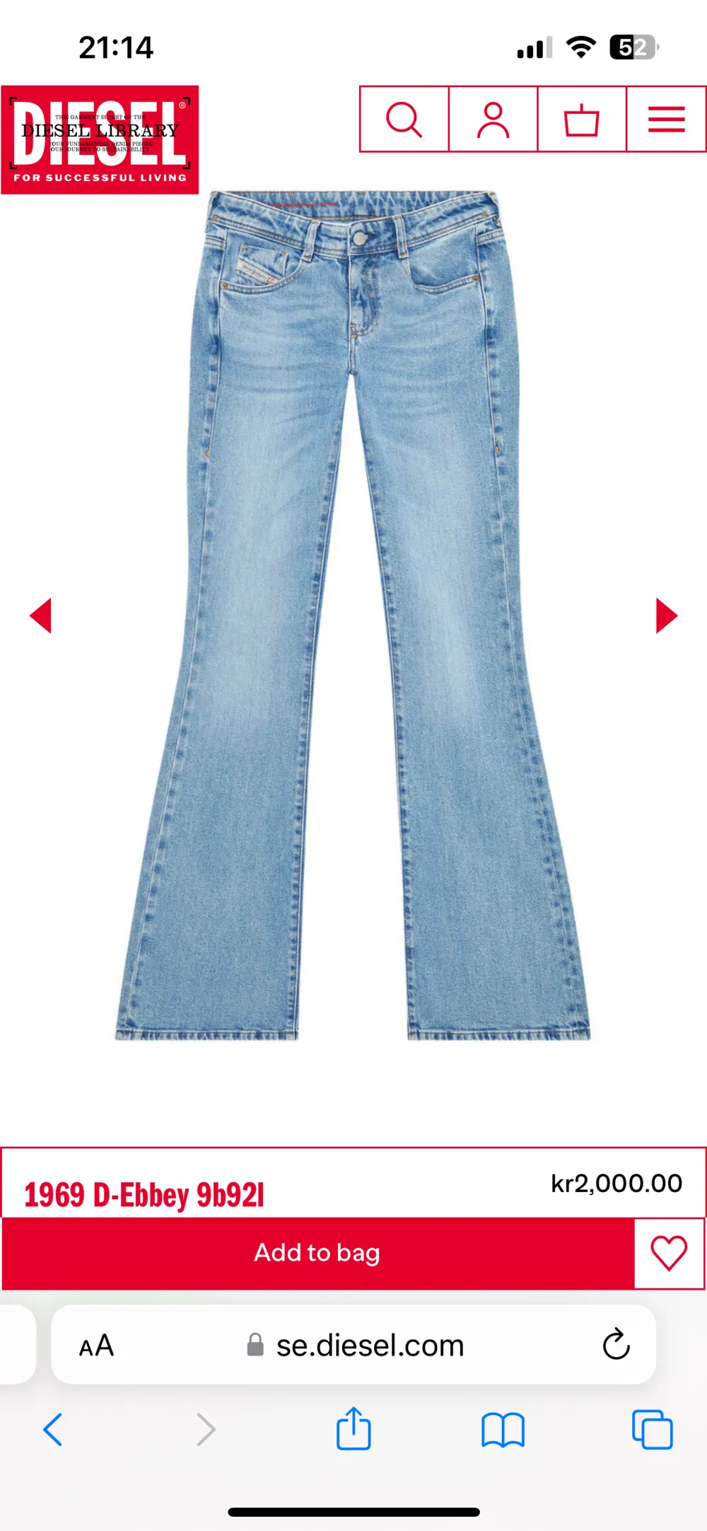 Säljer mina lågmidjade snygga disel jeans i st 36. Byter gärna mot ett par andra Jeans elller ett par större disel jeans ❤️. Jeans & Byxor.
