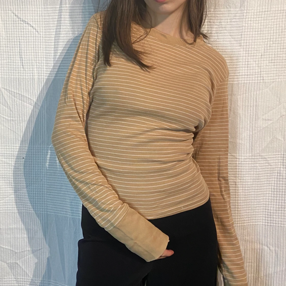 beige randig långärmad tröja ONLY - 90