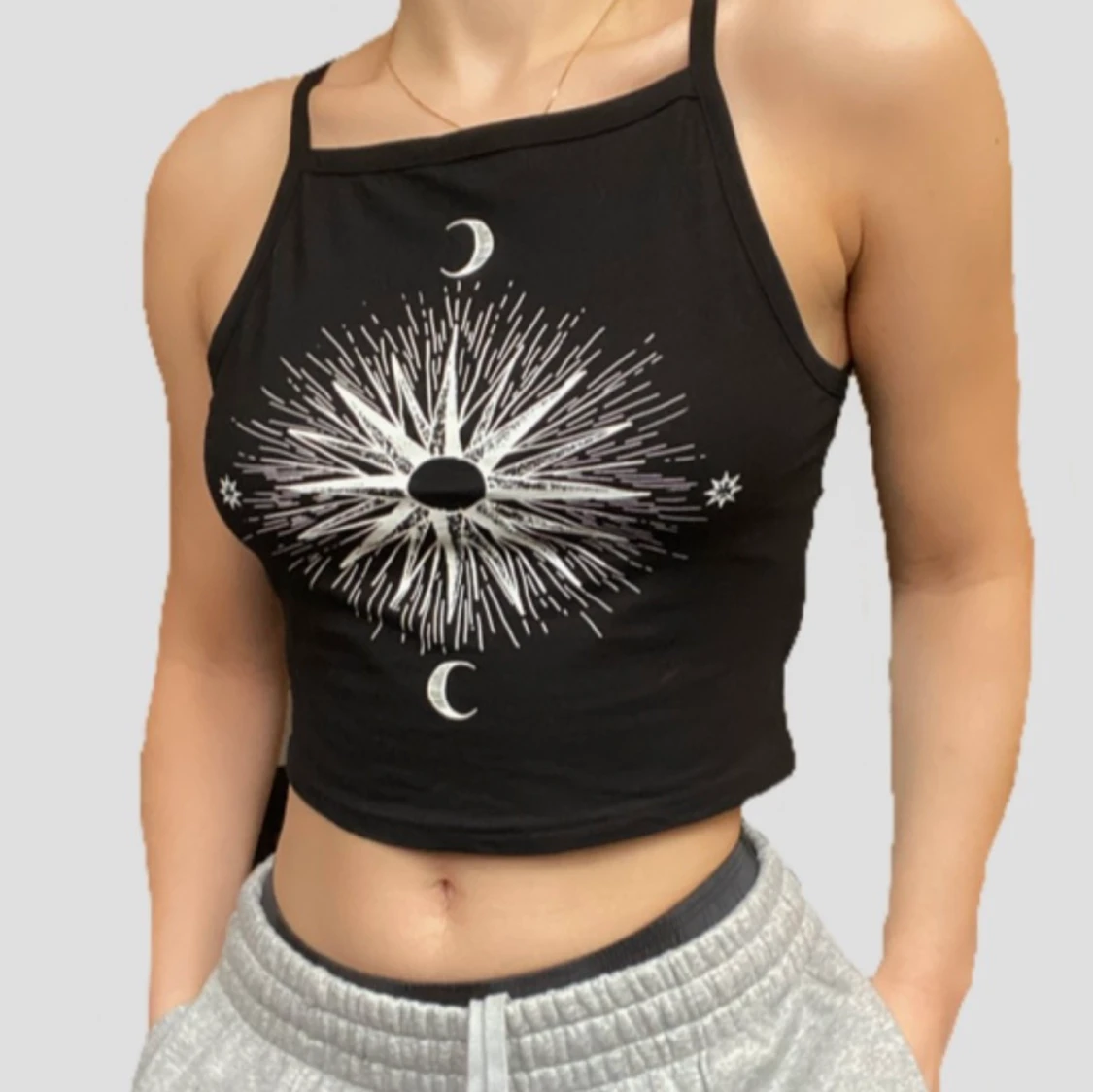 svart halterneck  - 90