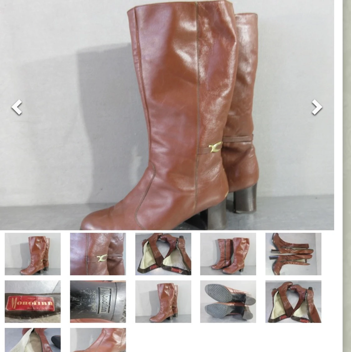 Läderstövlar Monofinn, Stl. 42