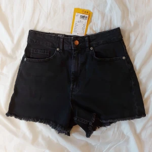 Svarta highwaisted shorts - Aldrig använda svarta highwaisted shorts från Hm divided. Storlek 38. Orginalpris 199kr. 
