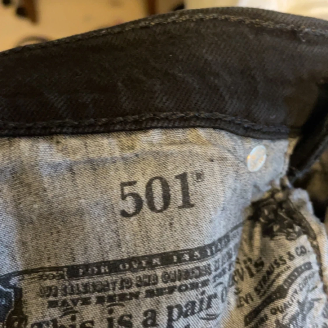 Svarta 501-jeans - 90