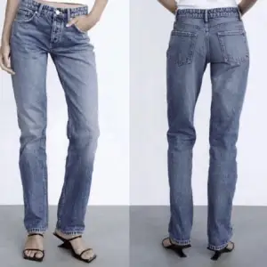 blåa midwaist jeans från zara som inte kommer till användning längre men frf är i bra skick! storlek 38 men passar någon med 36 också. skriv för fler bilder💓
