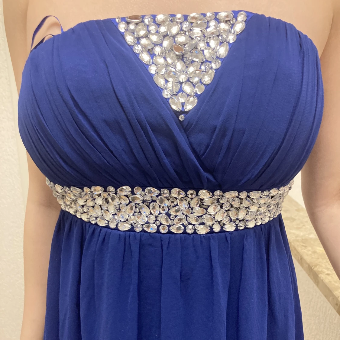 Blå långklänning - 91