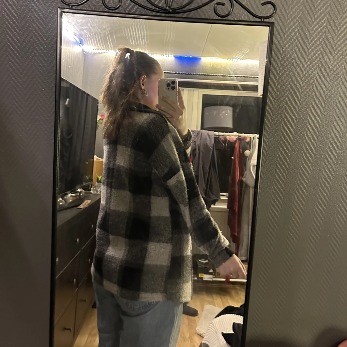 Rutig plädjacka - 90