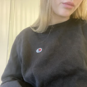 Sweatshirt - En superfin svart sweatshirt från Champion! Säljer även denna i vitt!! Kika gärna in mina andra annonser och se om du hittar något, har rensat ut massvis med kläder, samfraktar gärna!🤍