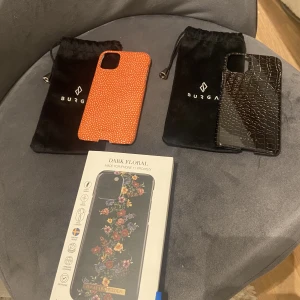 Skal - Säljer dessa tre oanvända skal pågrund av att de inte kommer till användning, burga skalen är till iPhone 11, ideal of Sweden skalen är till iPhone 11 PRO/XS/X