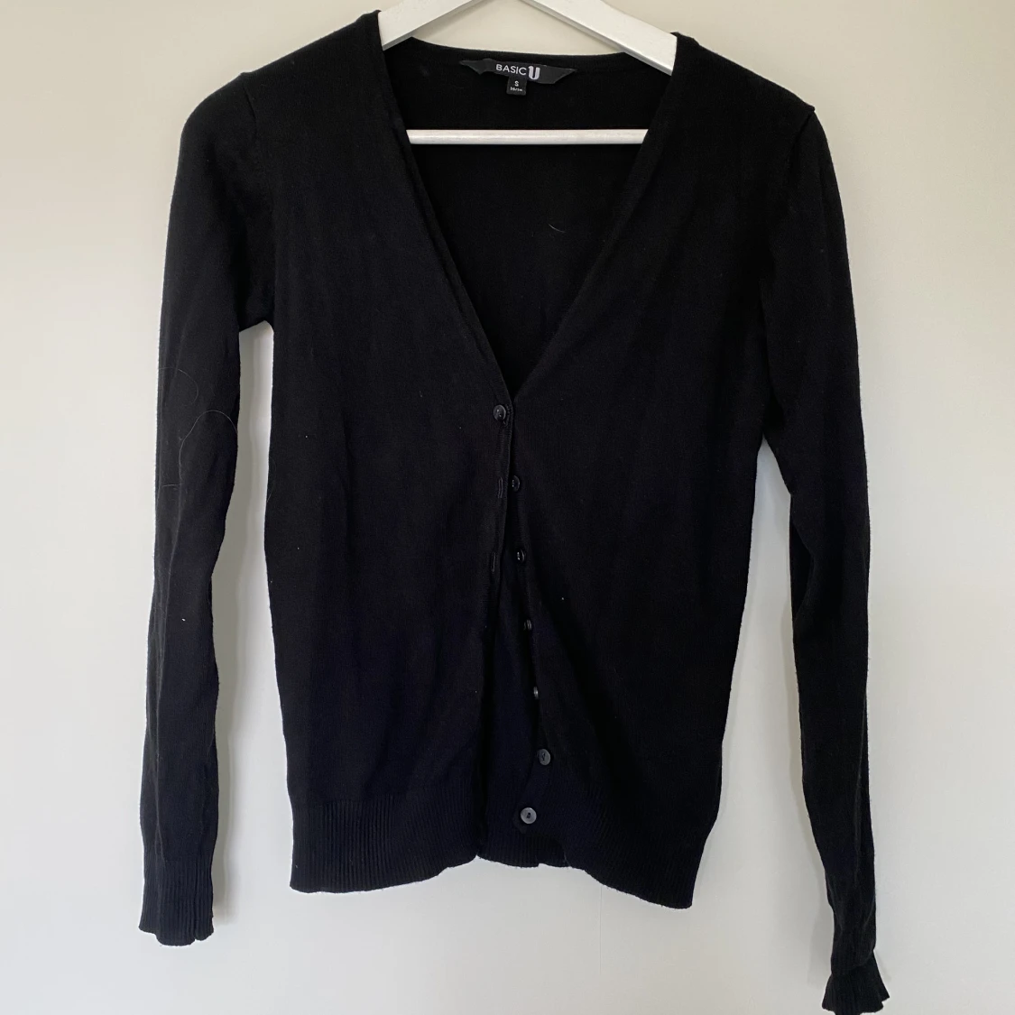 Svart Cardigan/kofta