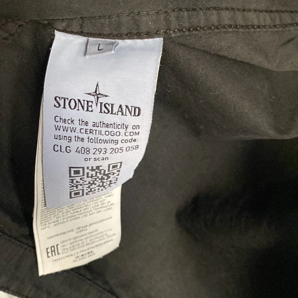 Stone Island Overshirt svart  - 90