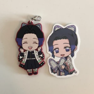 Shinobu sticker and keychain  - Shinobu from demon slayer key chain and sticker! 