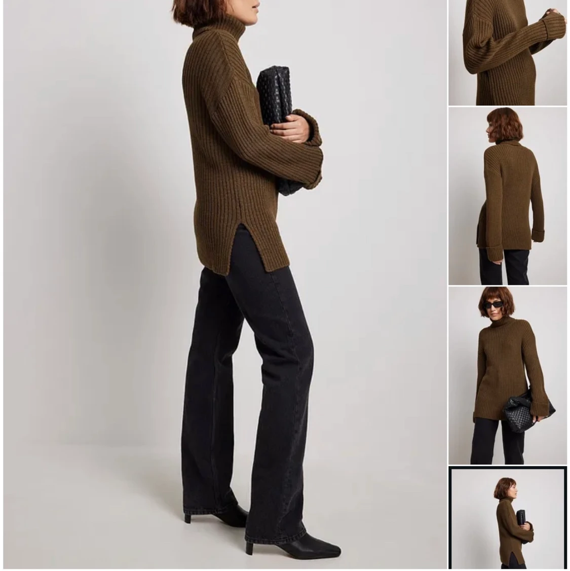 Stickad polo tröja NAKD - 1