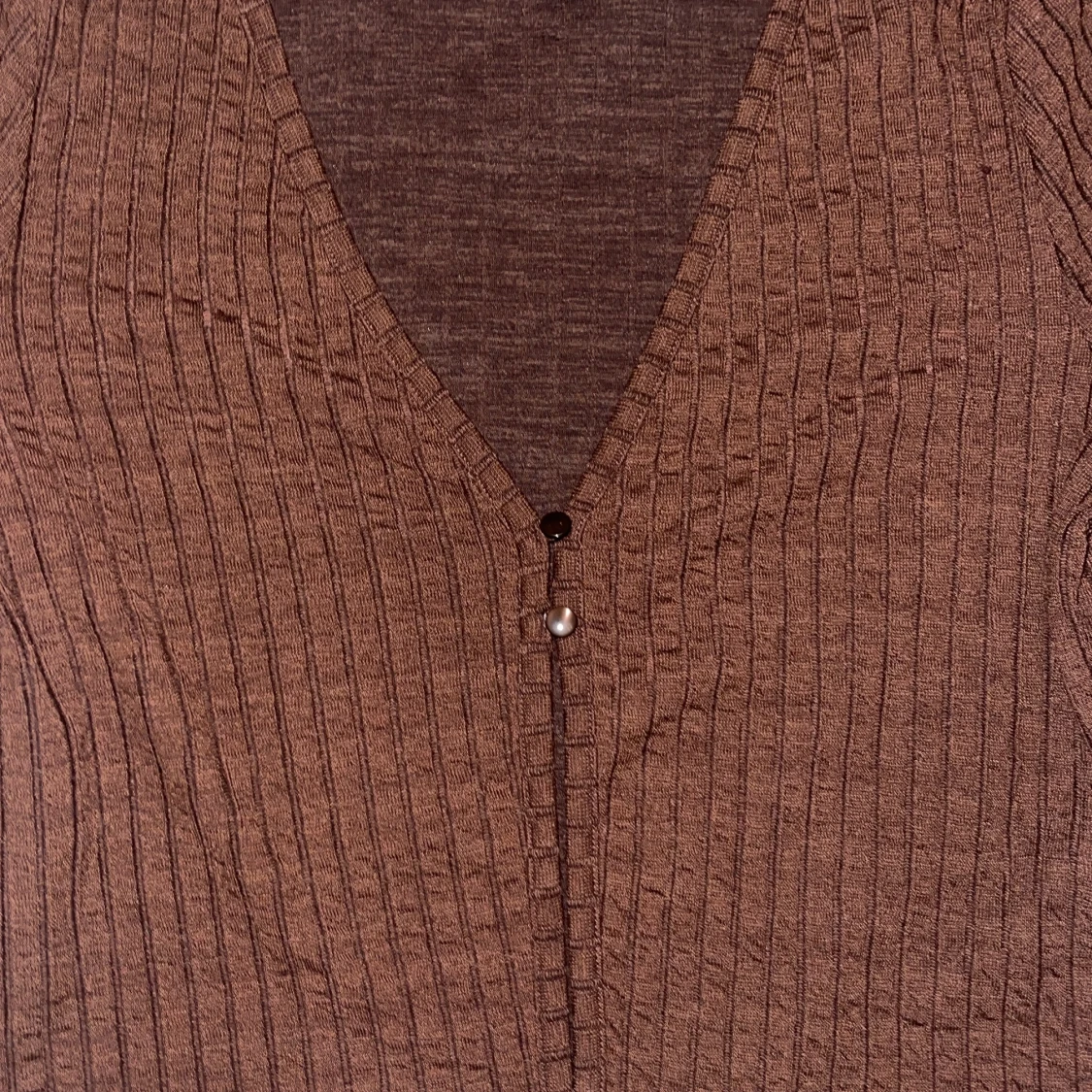 Brown Button Up Cardigan - 90