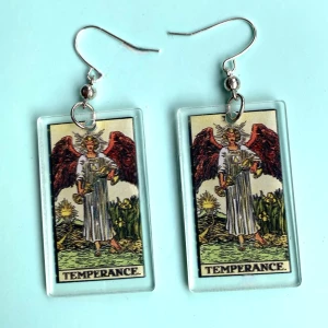 Tarotkort örhängen 🧡 - Nickelfria krokar och fri frakt 🧡