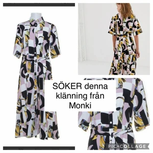 Monki klänning skjortklänning  - Söker denna klänning från Monki. 