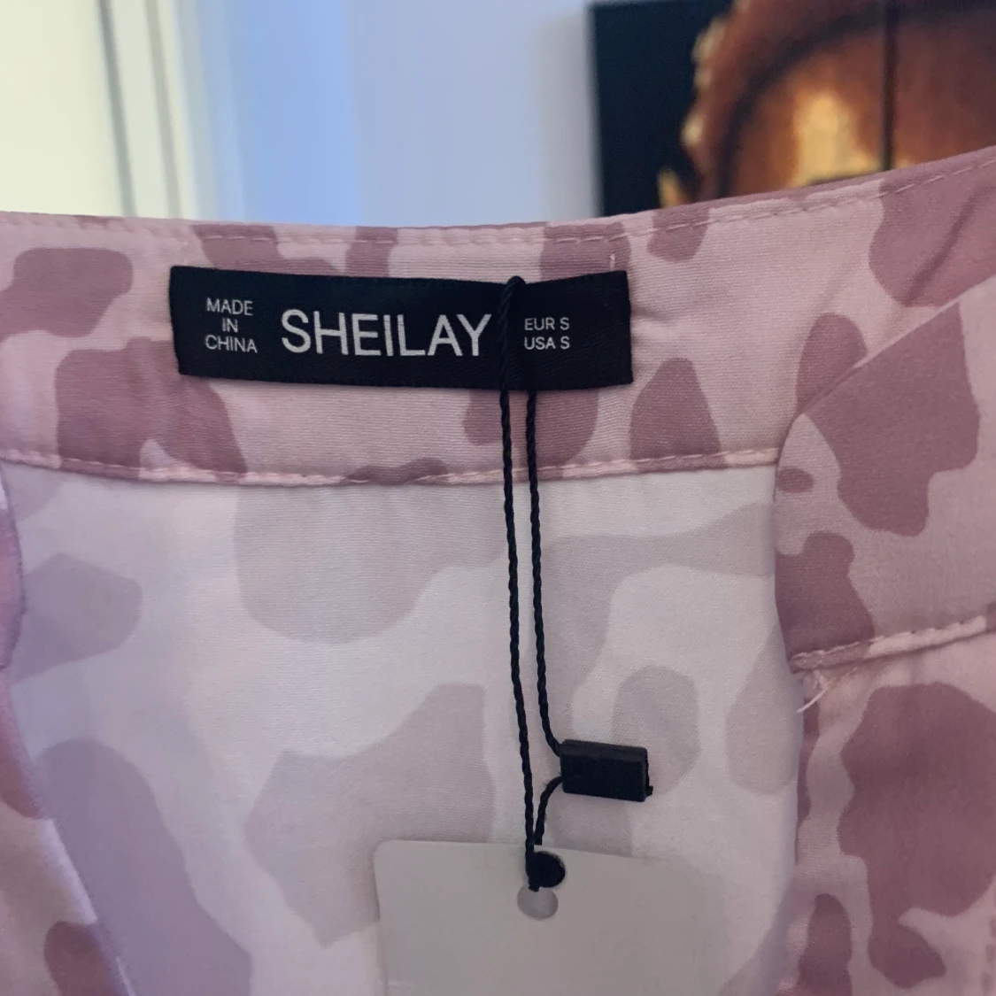 Rosa Leopard sommar klänning Strl S  - 90