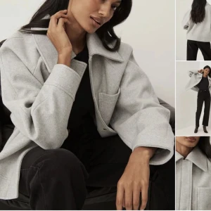 NA-KD kappa - Säljer min gråa kappa från NAKD pga stt den inte kommer till användning längre! Stolek 36, köparen står för frakten! 