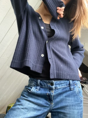 Kofta - Jättesöt blå kofta💗