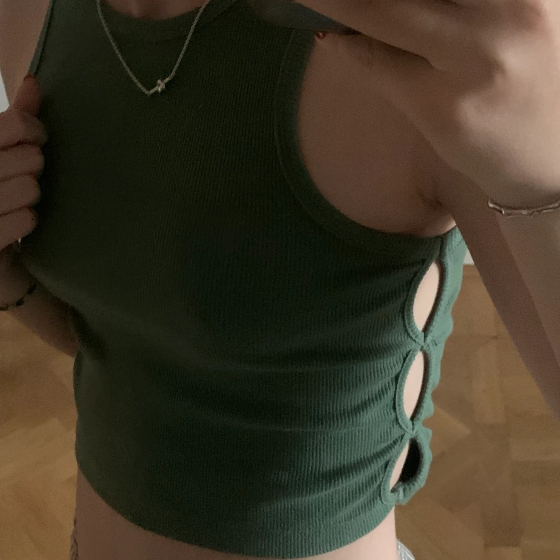 Snyggt grönt linneđ