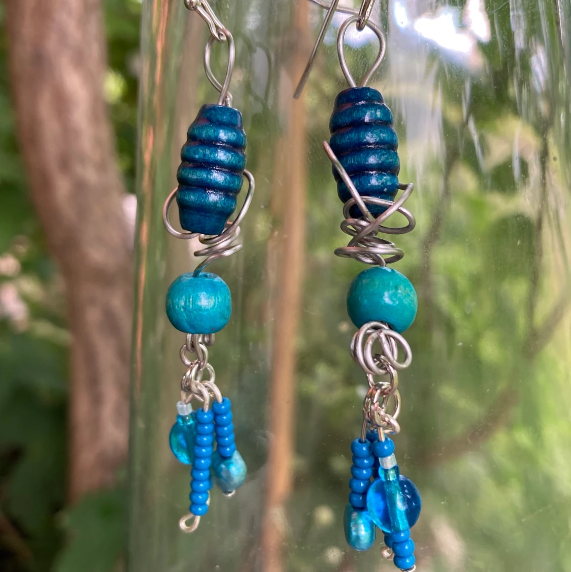 Blå örhängen  - 90