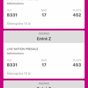 Love on tour - Hej säljer 3 Harry styles biljetter då jag redan har två andra. Det är sittplatser för 610kr st. Conserten är den 29 juni i Stockholm! Skriv för frågor🫶🏻