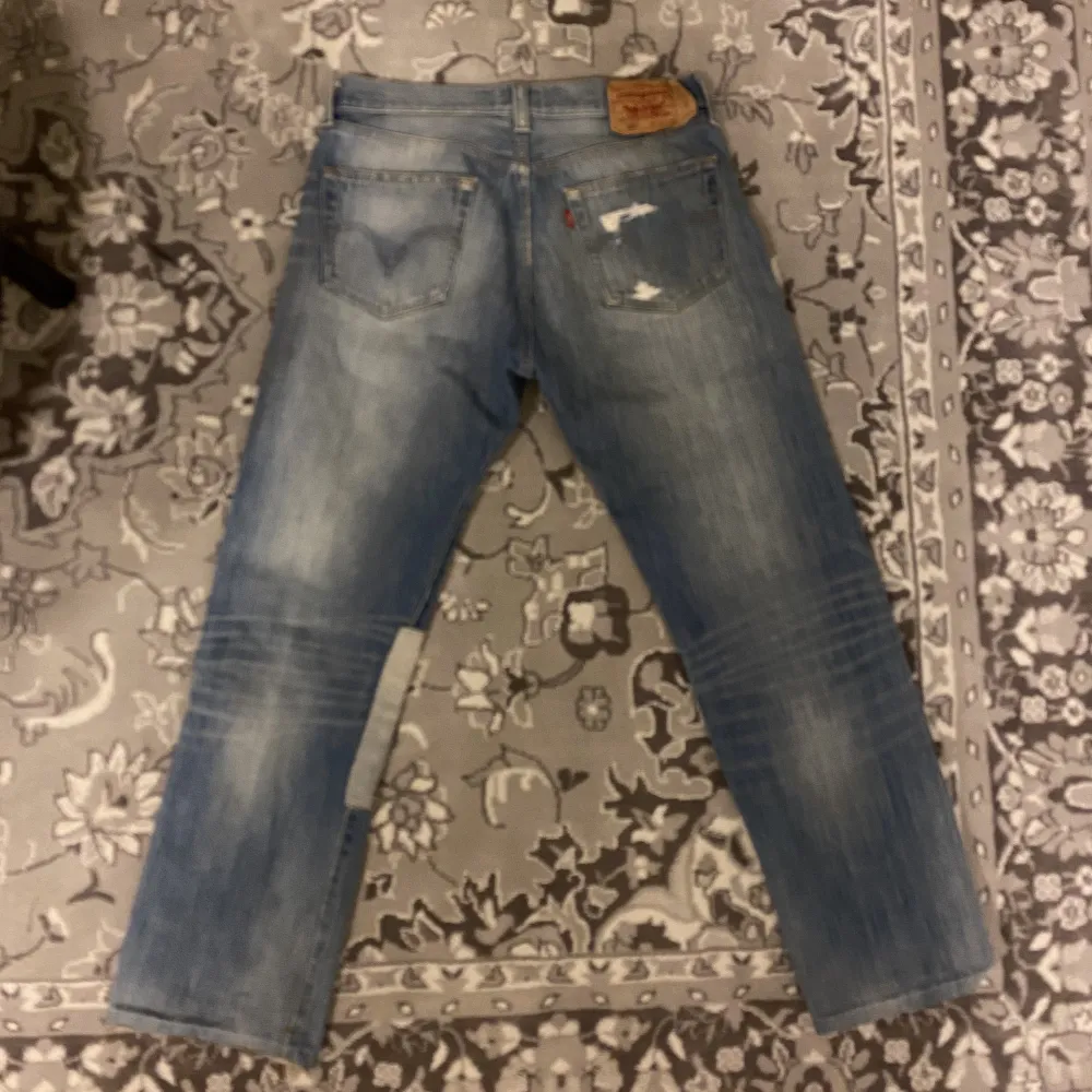 Säljer ett par as unika och snygga vintage Levis made in USA jeans . Jeans & Byxor.