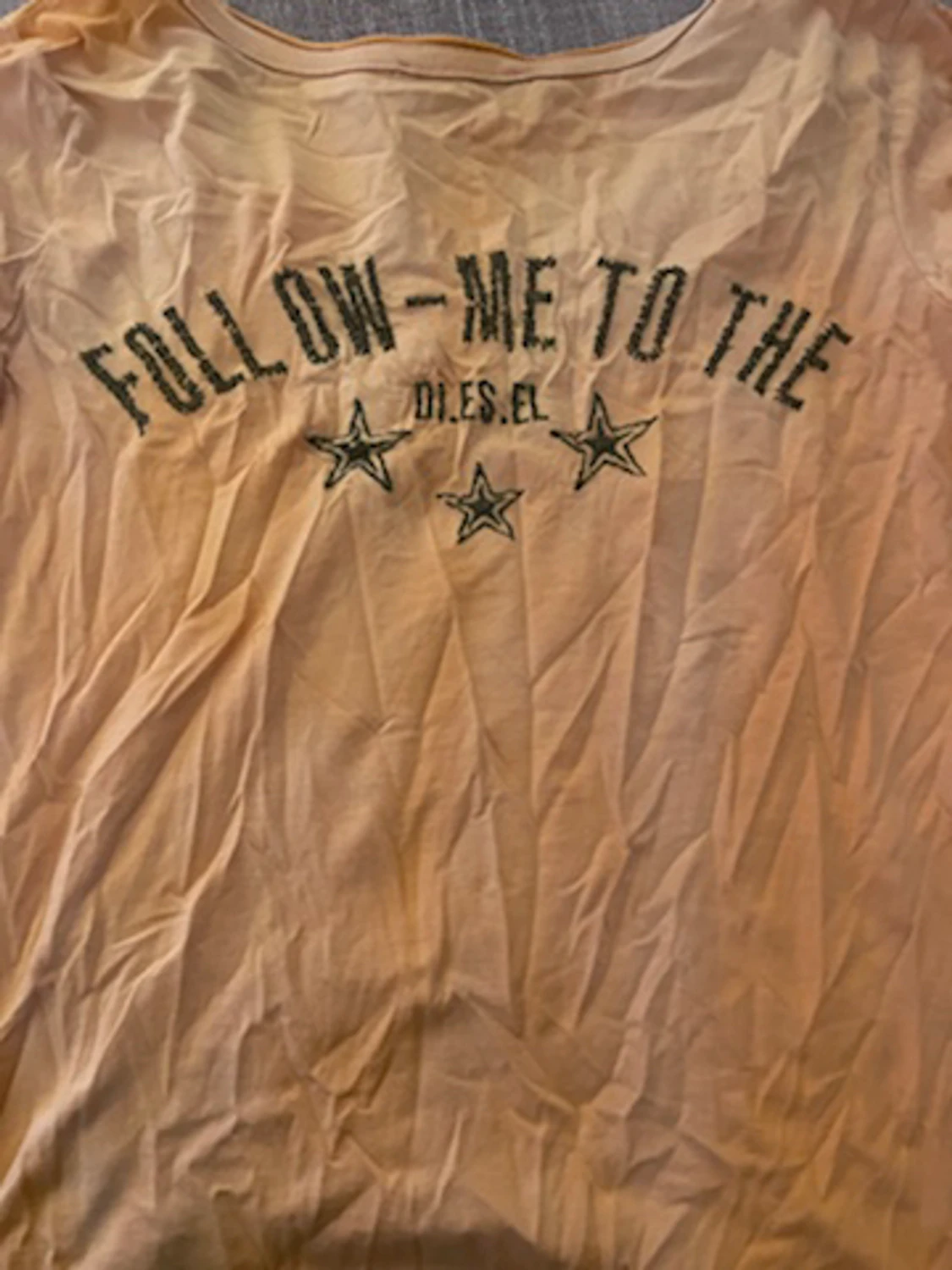 vintage diesel t shirt med tryck