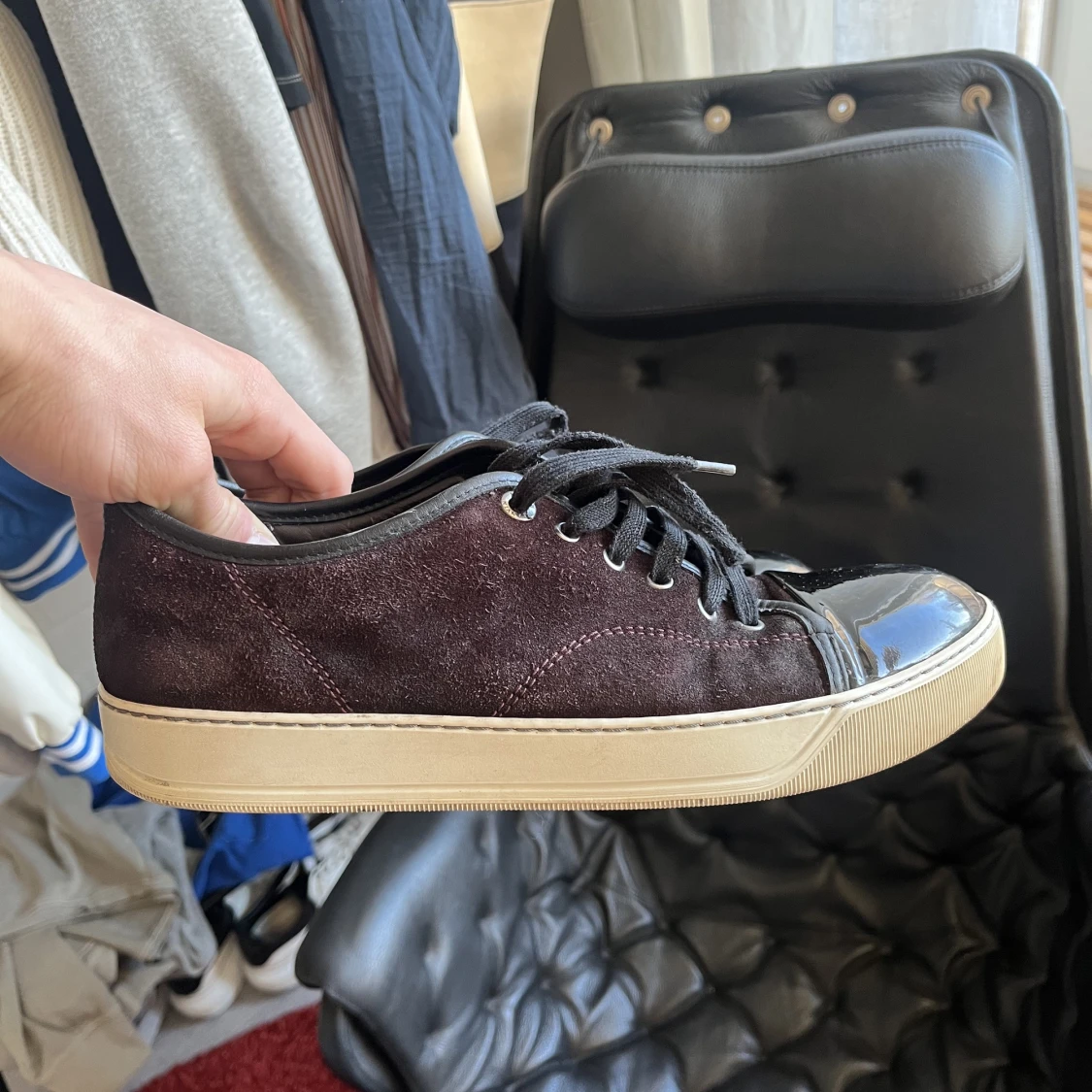 Lanvin Patent Cap Toe