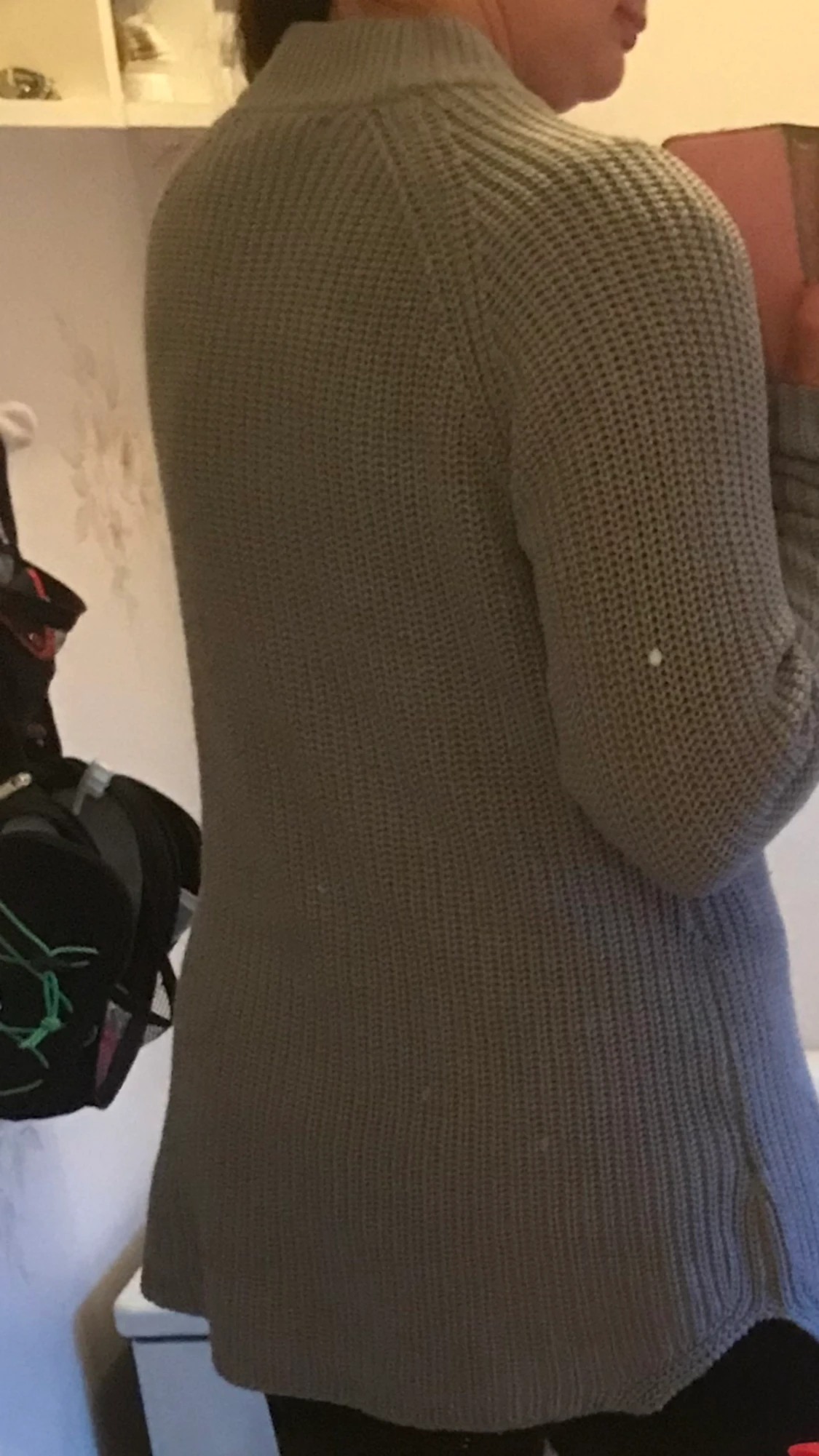 Grå snygg skön långtröja  - 90