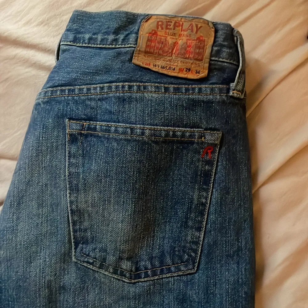 Vintage replay jeans i waist 29 och längd 34. Jeans & Byxor.