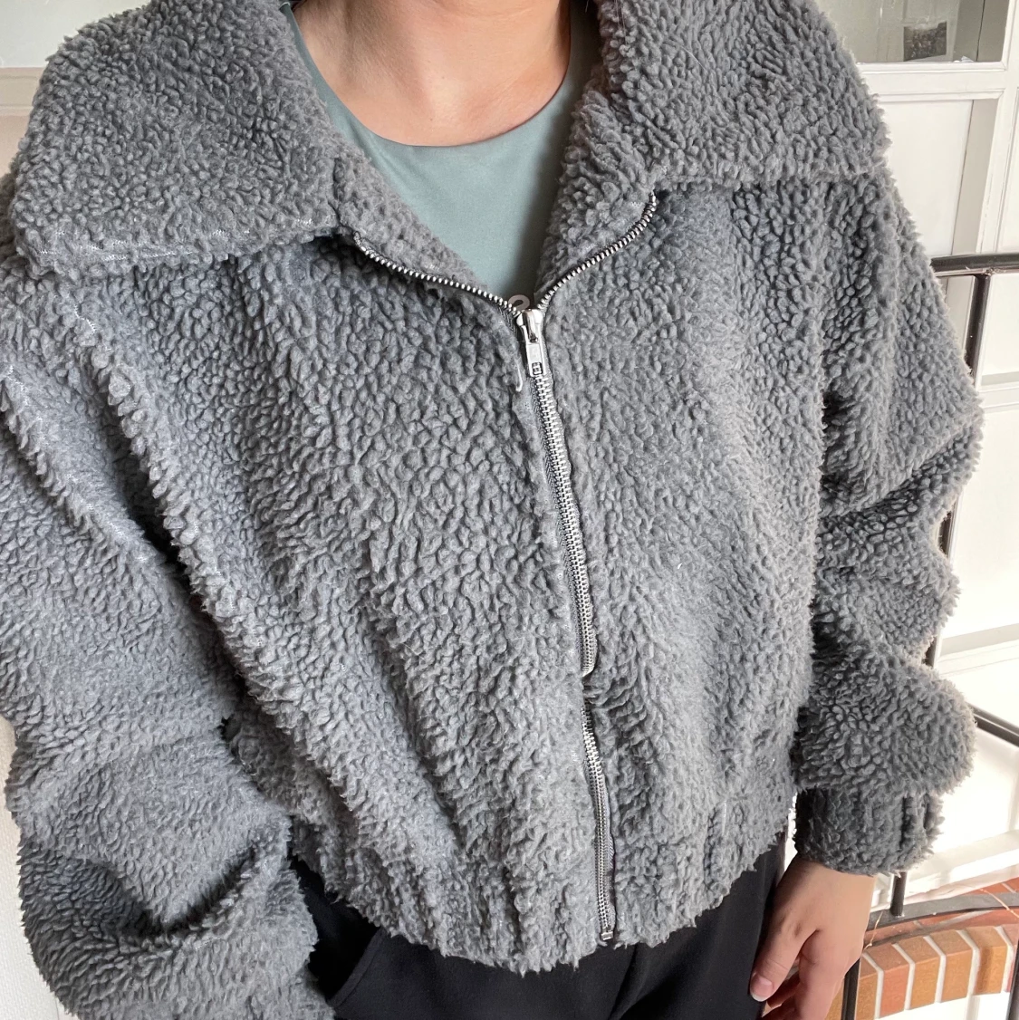 Vinter/vårjacka lurvig