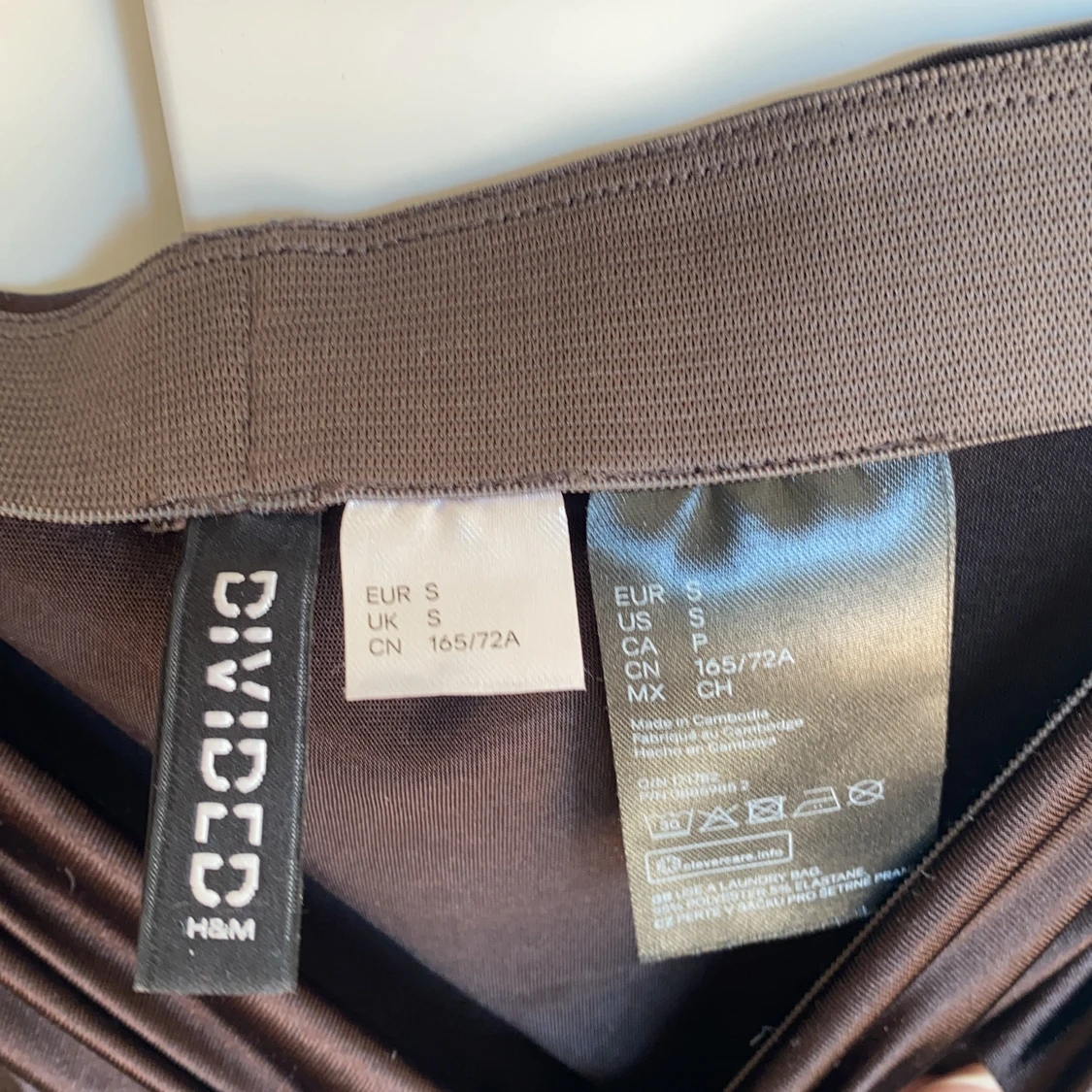 Brunsvart drawstring kjol  - 91