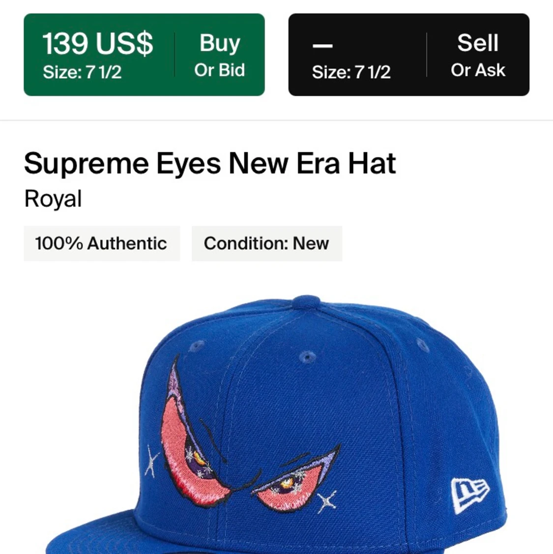 Supreme x New Era ”eyes” - 90