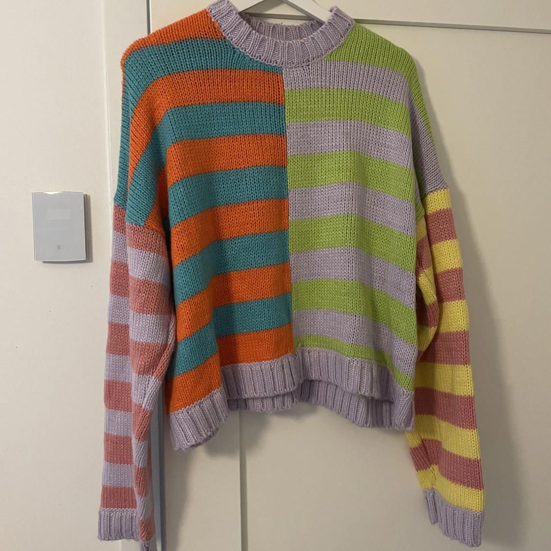 Flerfärgad två sidig tröja  - 91